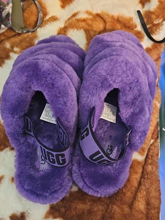 UGG Shoes - UGG Plush Purple Slippers